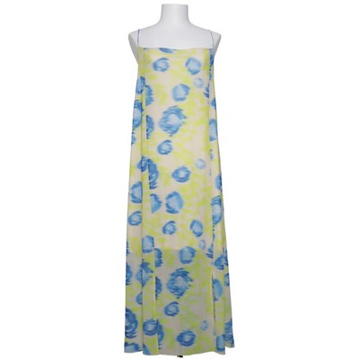Ganni, Maxikleid, Größe: 44, Blau/Gelb/Weiß, Elasthan/Polyamid, Sonstiges #ggS