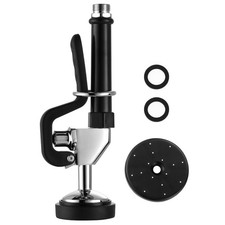 Commercial Pre Rinse Spray Head, 3.85 GPM High Pressure, Black, Chrome Finish