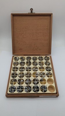 Kingsley Machine  Letter Type Font Set Hot Foil VINTAGE WOOD BOX CX2