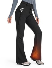 Womens-Snow-Ski-Pants Water-Resistant Fleece Lined Warm Winter Hiking Thermal...