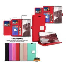For Samsung Galaxy A36 Wallet PU Leather 6 Card Slots Folio Pouch Case Cover