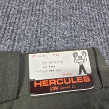 Sears Hercules Pants Mens 32x36 Green Wool Blend Workwear 40s 50s True Vintage