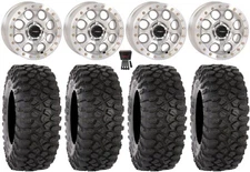 System 3 SB-7 15" Wheels Mh (6+1) 33" XC450 Tires Polaris RZR Turbo R & Pro R