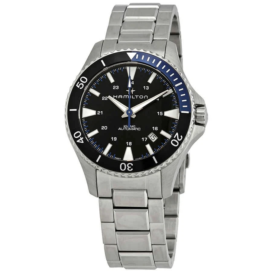 Reloj Hombre Hamilton Caqui Azul Marino Buceo Automático Batman Bisel H82315131