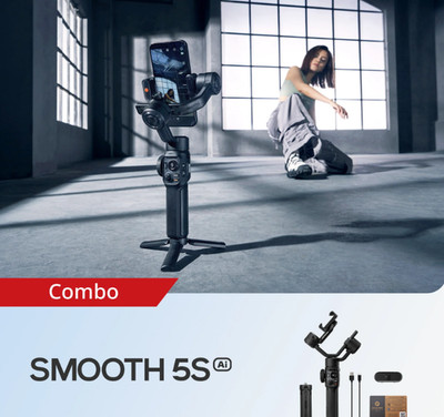 Zhiyun Smooth 5S Combo Smartphone Gimbal Stabilizer White