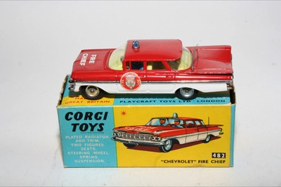 Corgi 482 Chevrolet Fire Chief's Car, VNM in guter OVP