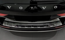 für VOLVO V60 II KOMBI 2018-> Ladekantenschutz Edelstahl Schwarz Spiegelglanz
