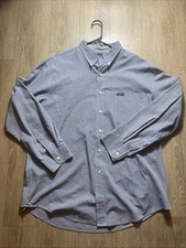 Chaps Ralph Lauren Plaid Shirt Men’s XL Navy White Long Sleeve Button-Down