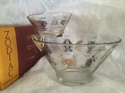 Vintage Anchor Hocking Collector’s Series ZODIAC Chip & Dip Set in Original Box