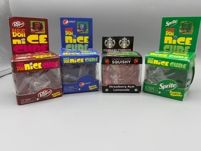 Starbucks Pepsi Cube Squish Stress Reliever Toys Limited Edition