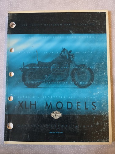 Harley Davidson 1999 Parts Catalog Manual XLH Models (99451-99)