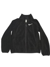 Nike Kids Black Fleece Zip Up Jacket Size 7 6-7 Years w Pockets