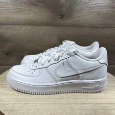 Nike Air Force 1 Low GS Triple White Shoes 31...