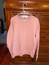 Champion Pink Fleece Crewneck Sweatshirt Women's XL Embroidered Logo Pullover