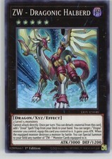 ZW - Dragonic Halberd Super Rare Lightning Overdrive LIOV-EN040 NM Holo