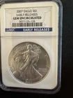 U.S. Mint 2007 American Silver Eagle $1 NGC Gem Unc Early Release 1 oz .999
