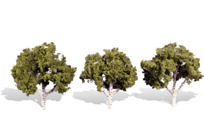 Woodland Scenics Classic Trees Built Waters Edge 3 to 4in Tall pkg(3) TR3534