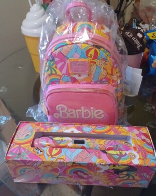 Loungefly Malibu Barbie Mini Backpack With CHI X Barbie Flatiron