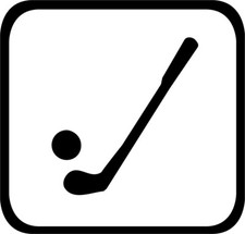 Golf Symbol 1 Color Window Wall Vinyl Decal Sticker Printed