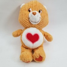 2003 CARE BEARS Special Ed. Plush 8" Soft GOLDEN BROWN CORDUROY TENDERHEART Bear