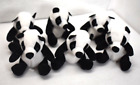 Oriental Trading Plush Stuffed Animal Panda Bear Black & White Plush Lot of 6