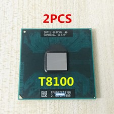 2PCS Intel Core 2 Duo T8100 CPU 2.1GHZ 800MHZ SLAYP Socket 479 Laptop Processpor