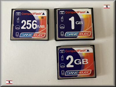 Dane-Elec Compact Flash CF 64MB 128MB 256MB 512MB 1GB 2GB mit Schutzhülle