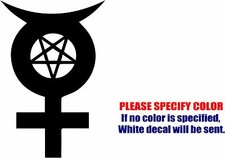 Satan Logo 03 Graphic Die Cut decal sticker Car Truck Boat Window Laptop 7"