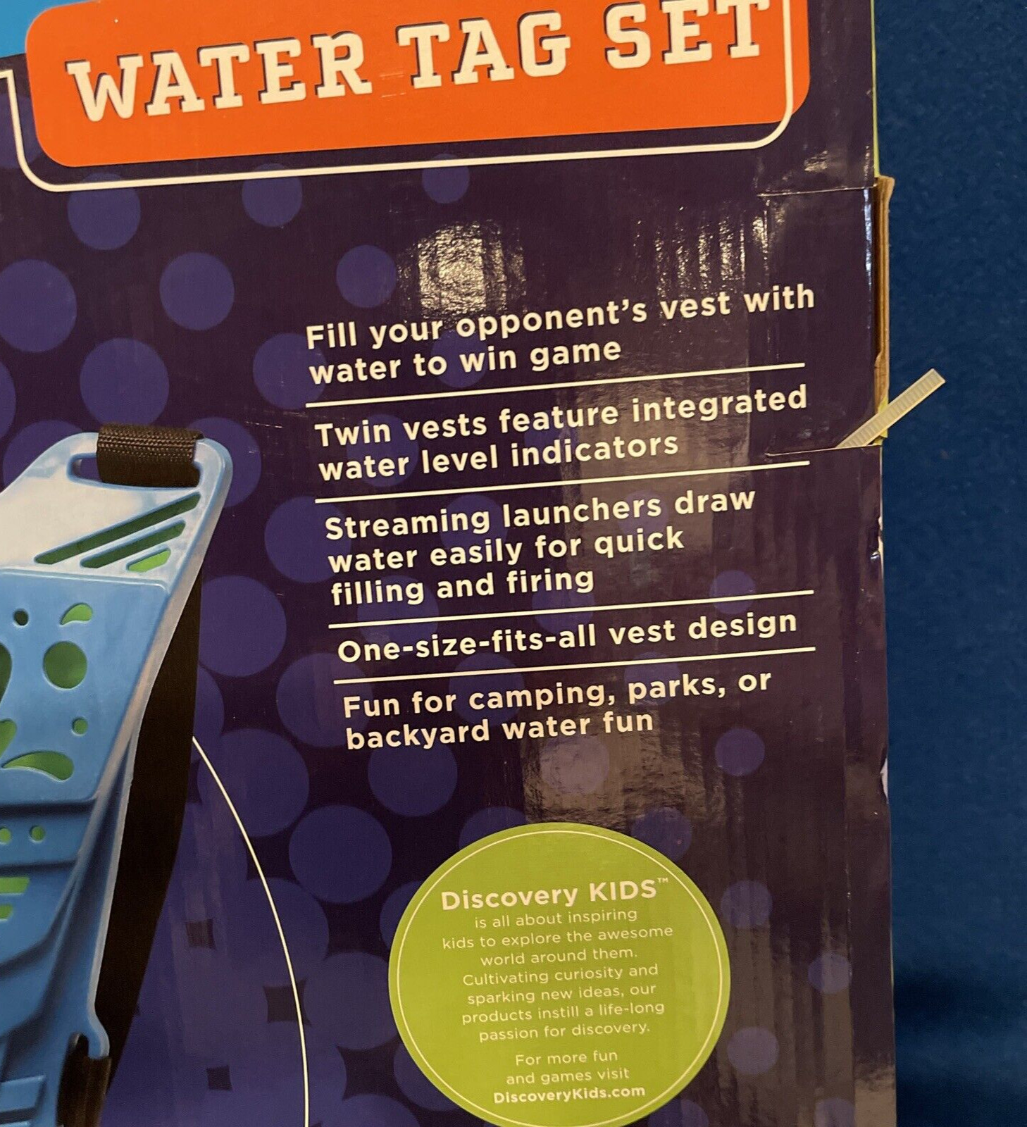 DISCOVERY KIDS WATER TAG SET 2-PLAYER AGES 6+ WATER ACTION
