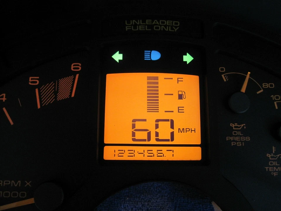 Cuadro de instrumentos Corvette C4 digital analógico tablero reconstruido 90 91 92 93 94 95 96 Foto 3 de 3