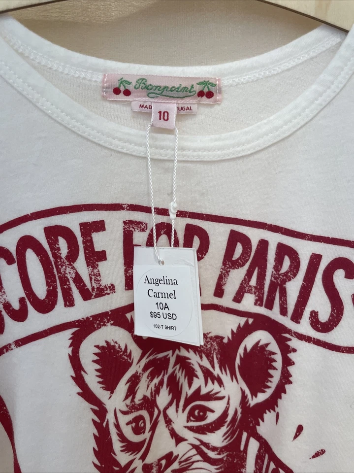 Bonpoint T Shirt Girls , 10 Years , 100 % Cotton - Image 4 of 4