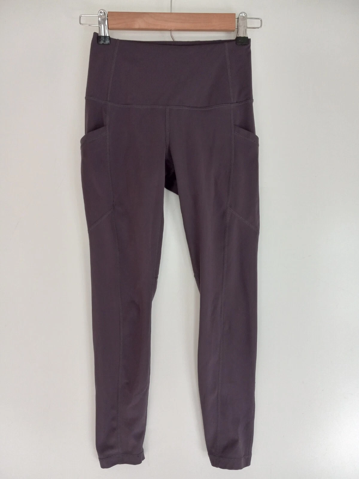 yogalicious lux crop solid pockets pull on leggings
