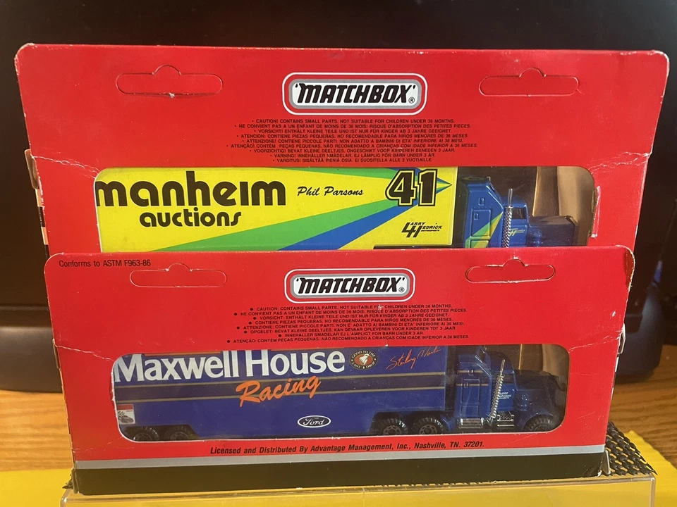 91-93 MATCHBOX 1/64 STAR TRANSPORTERS NIP STERLING MARLIN/PHIL PARSONS RARO DIFÍCIL DE ENCONTRAR Foto 2 de 4