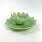 Anchor Hocking Jade Ite (Restaurant Ware) Snack Set - Blossom Bowl & Leaf Plate