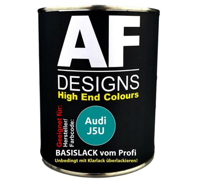 500ml Autolack für Audi J5U Azul Evidence Metallic  Autolack Spritzfertig
