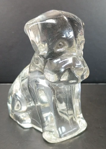 Vintage Degenhart Crystal #1 Glass Pooch Dog