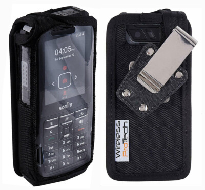 Case for Sonim XP5S XP5800, Nylon Fitted Case with 4-Way Locking Belt Clip 