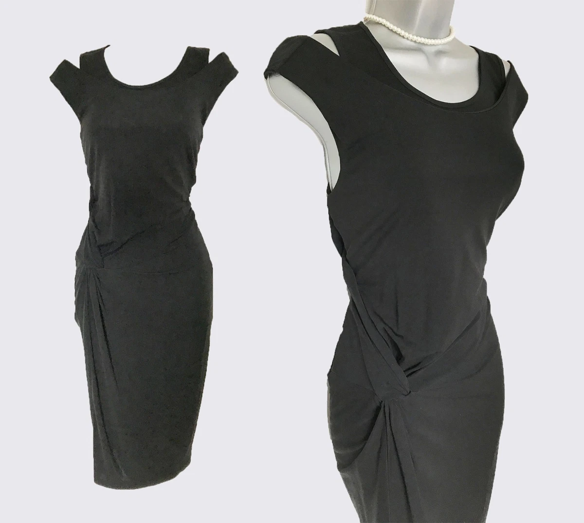 Robe De Soirée Karen Millen Noire Et Blanche - Taille S (EU38) - Occasion Parfait état