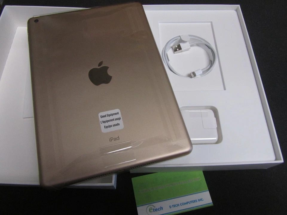 Apple iPad 9.7" 128 GB Wi-Fi Gold, Apple A9 Chip, Model: A1822, MPGW2CL/A  - Image 4 of 4