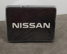 Nissan UV Graphic Black Metal Face-Plate on ABS Plastic 2 inch Tow Hitch Cover