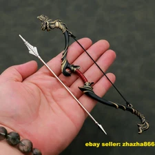 1/6 7.08'' Metal Bow Arrow Miniature Weapon For 12" Action Figure Custom Archer 