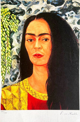 Frida Kahlo Lithograph COA Original Hand-Numbered Signed Limited 275