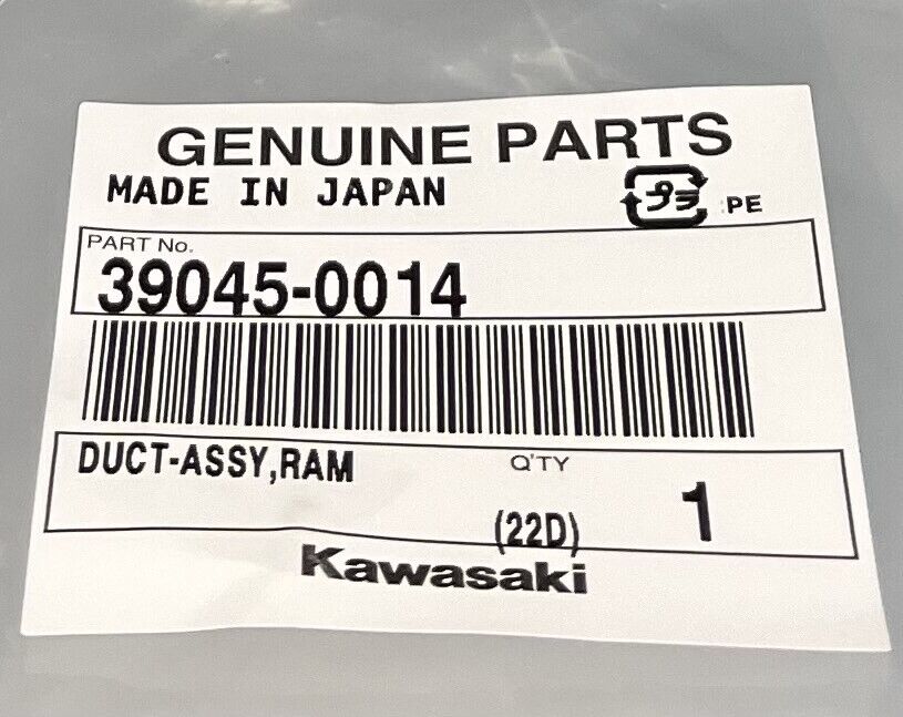 04-05 GENUINE KAWASAKI ZX10R ZX 10 ZX-10 NINJA AIR INTAKE 04-05 GENUINE KAWASAKI ZX10R ZX 10 ZX-10 NINJA AIR INTAKE