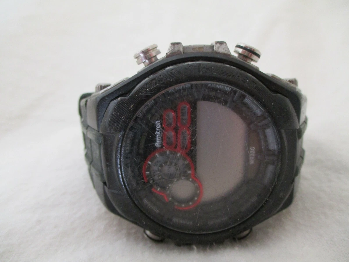 Armitron All Sport Digital Watch Black WR 330 Feet eBay