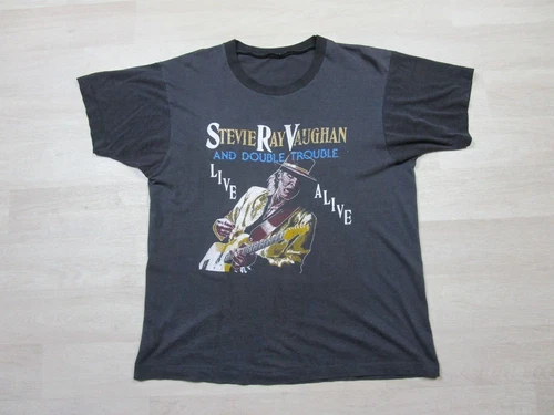 Vintage Stevie Ray Vaughan Live Alive Tour T-Shirt 1980s (L) 1980s vintage concert t-shirt, vintage, single stitch, B+ condition