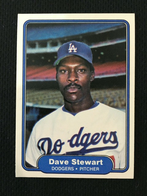 DAVE STEWART ROOKIE 1982 FLEER DODGERS RC BASEBALL CARD EBay