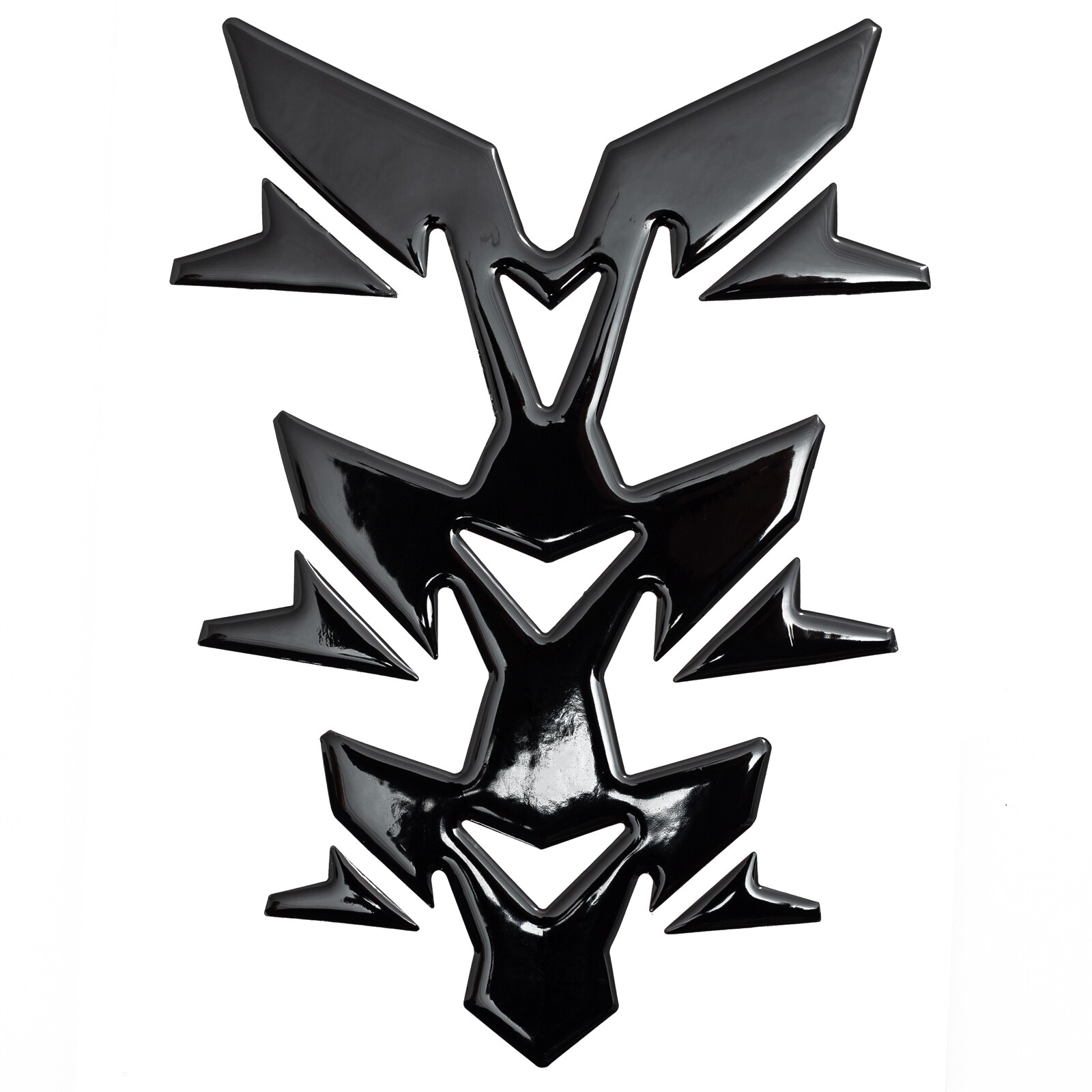 A-Pro Tank Pad Fuel Protector Sticker 3D Motorcycle Gel Cover Protector Black