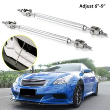 Adjustable 6"-9" Front Bumper Stabilizer Sport Diffuser Bar Lip For Infiniti G37