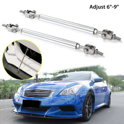 Adjustable 6''-9'' Front Bumper Stabilizer Sport Diffuser Bar Lip For Infiniti G37