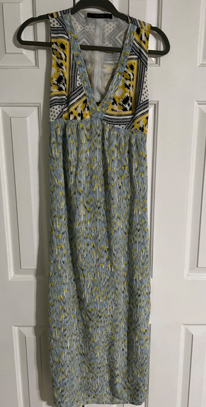 Zara Basic Long Maxi side split, open back size l… - image 1